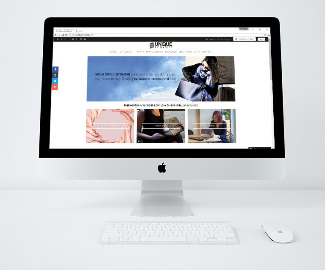 Unique by Nature Mobil uyumlu web sitesi